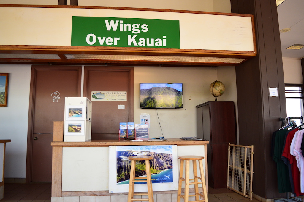 Wings Over Kauai - Reception Desk