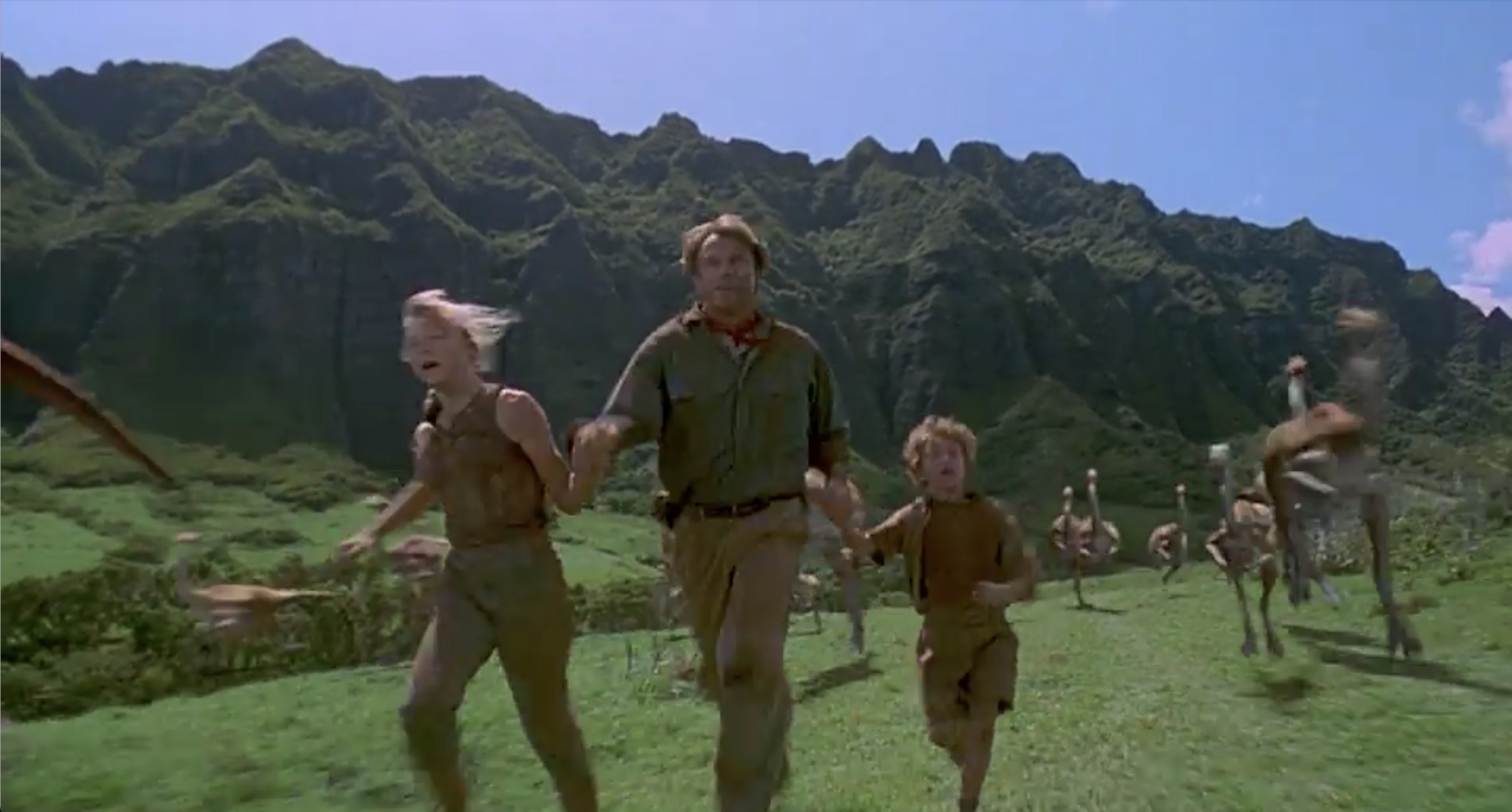 Jurassic Park Gallimimus Scene